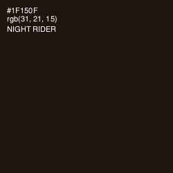 #1F150F - Night Rider Color Image